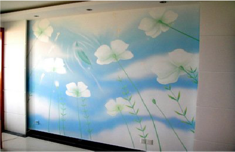 大足画墙绘怎么画好白云的蓬松感？