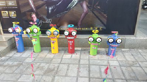 大足商业区彩绘