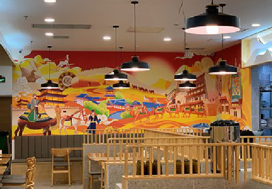 大足商业空间彩绘介绍。