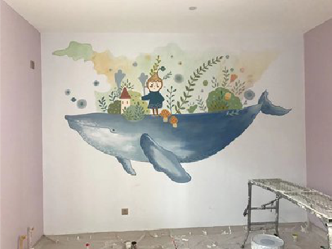 大足手绘墙的特点及优势。